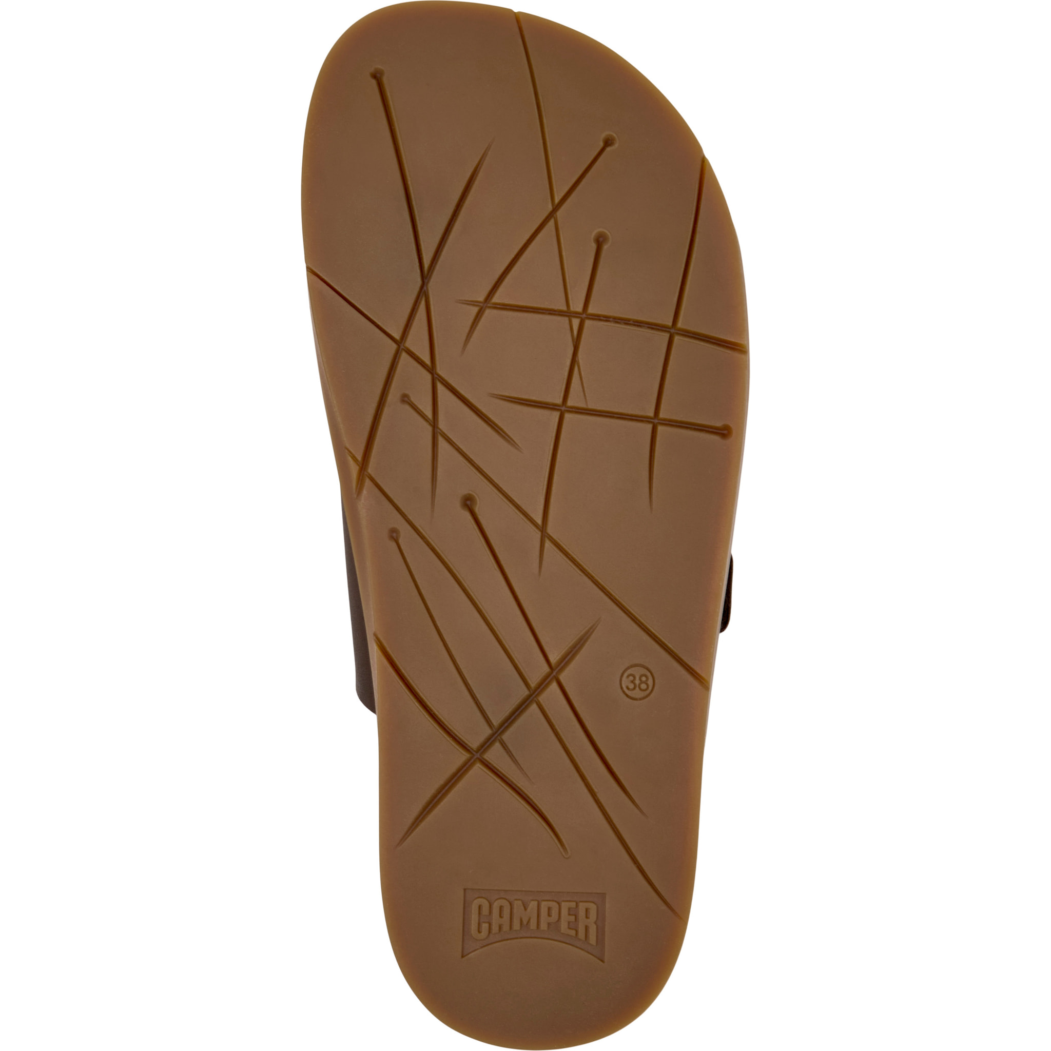 Sandalias - CAMPER Lluc Sandal - Marron - Cuero liso