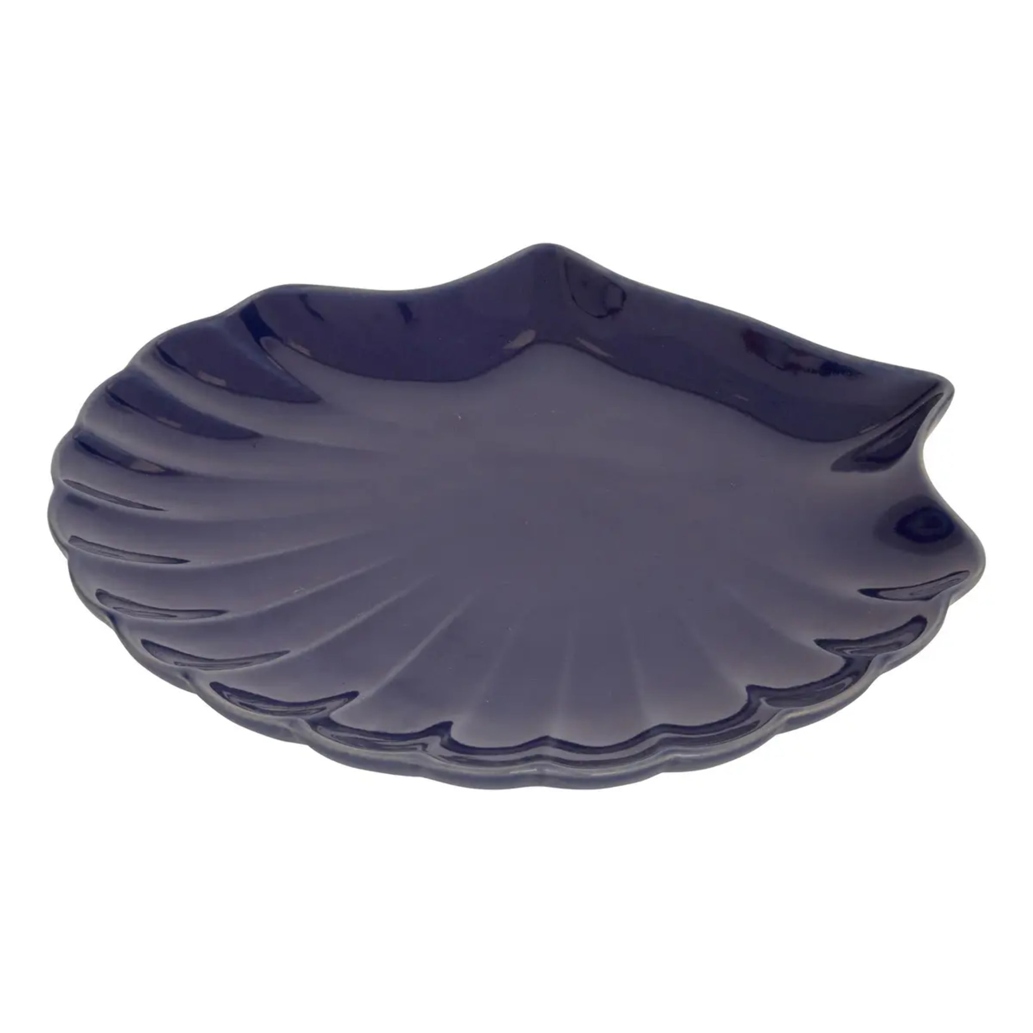 Plat coquillage Oceania 25,2x23,2cm blanc
