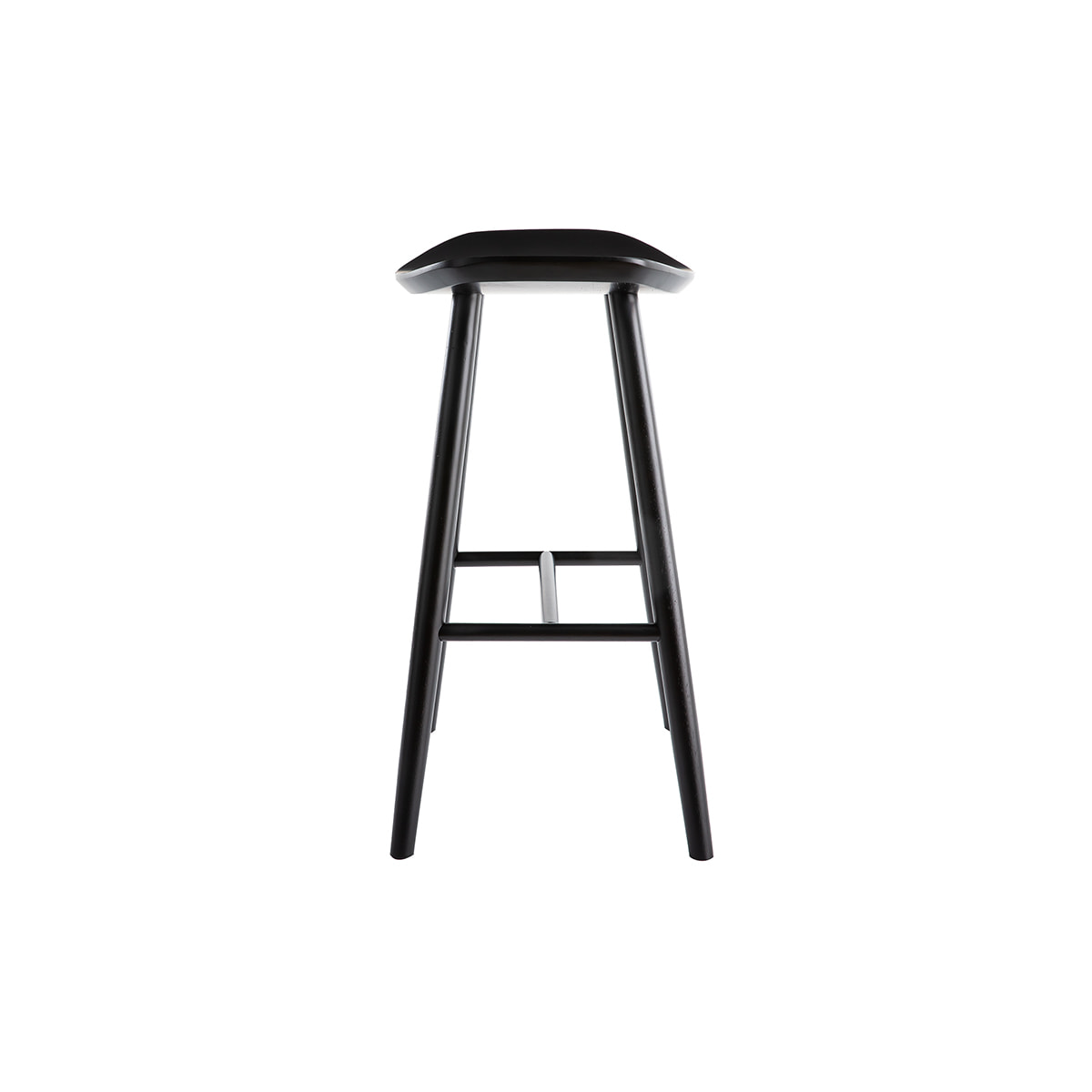 Tabouret de bar bois noir H65 cm DEMORY