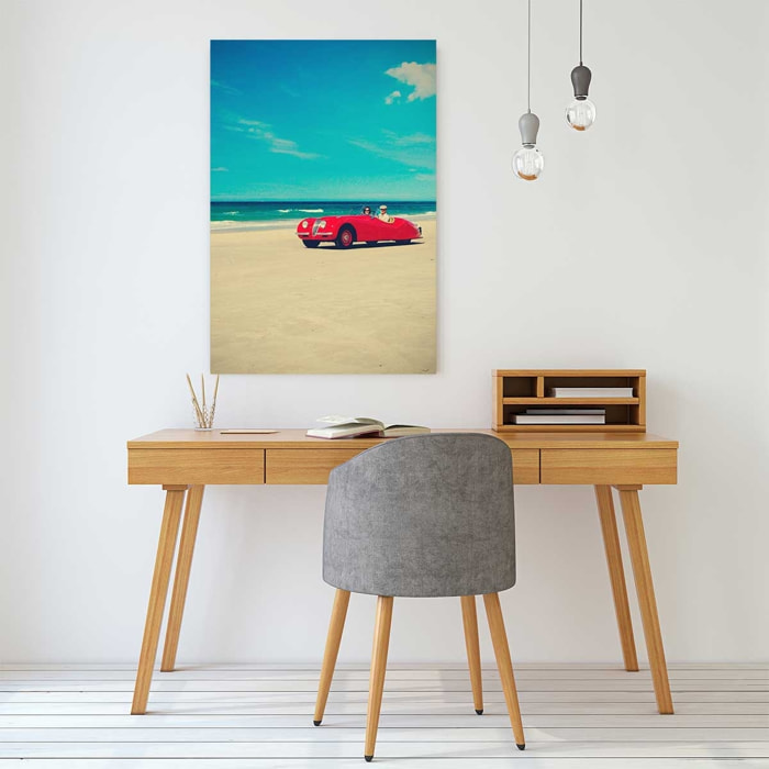 Tableau red car Toile imprimée