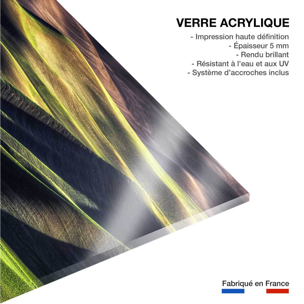 Tableau Champs et colline USA Tableau plexiglas