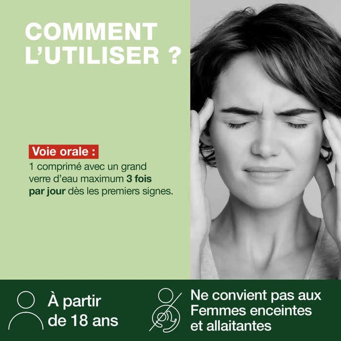 Pranarom - Comprimés maux de tête - 8 COMPRIMES