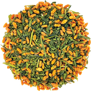 Genmaicha -Thé vert Bio du Japon au riz grillé - Vrac 1kg