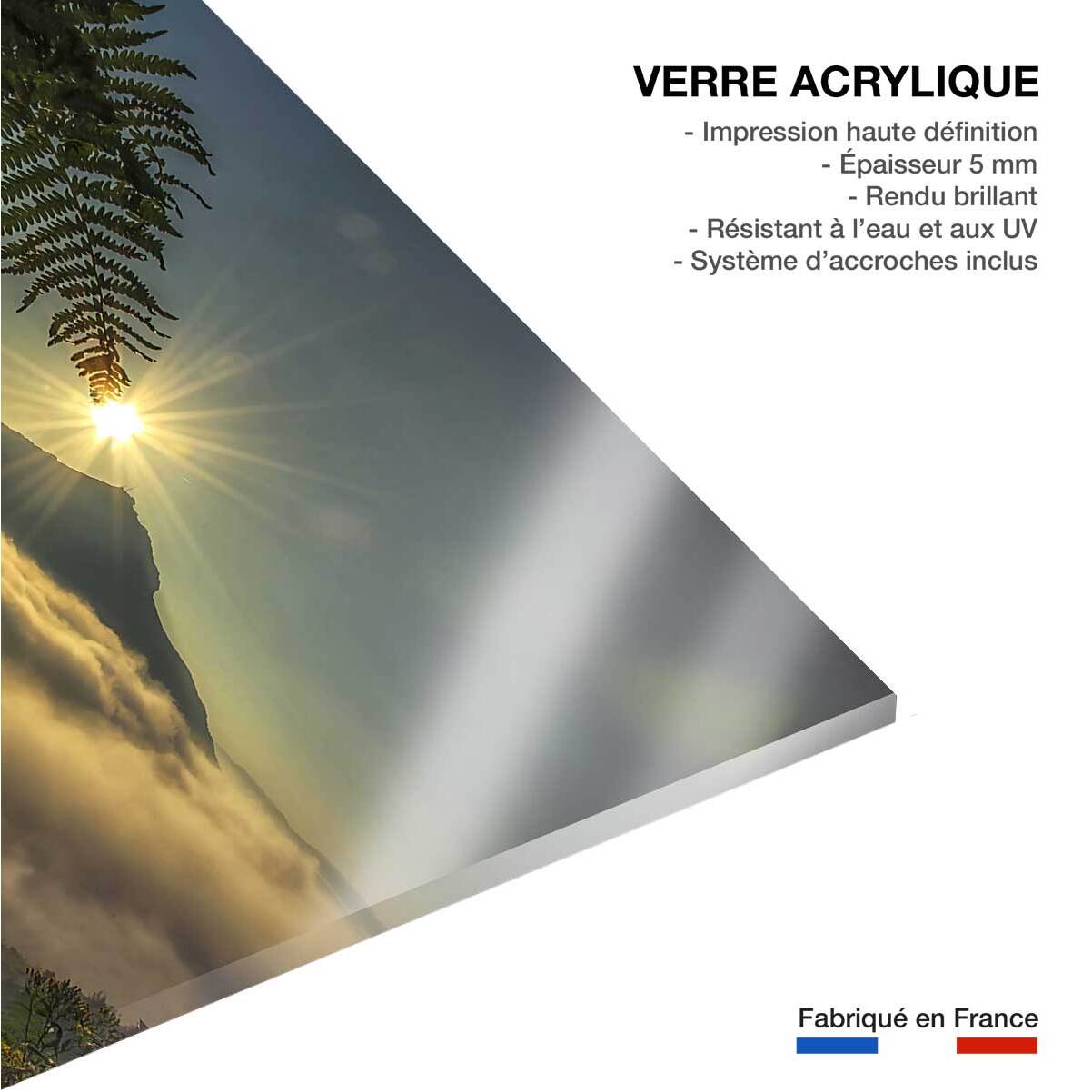 Tableau soleil sur la rhune Tableau plexiglas