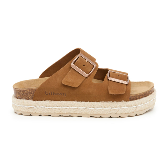 SANDALIA PLATAFORMA BILLOWY MARRON
