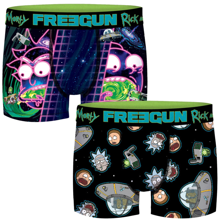 SET 2 BOXERS CALZONCILLO FREEGUN ROCK Y MORTY