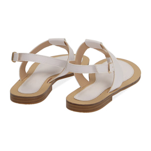 Sandalias chanclas blancas