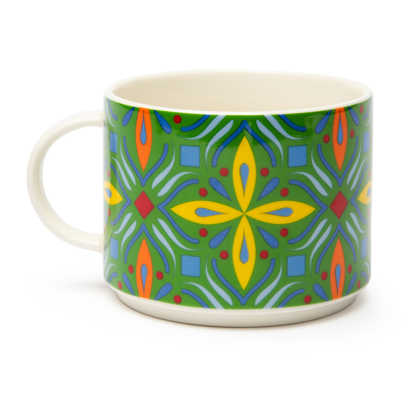 Set de 4 Grandes Tasses Excelsa – Puebla, New Bone China Multicolore