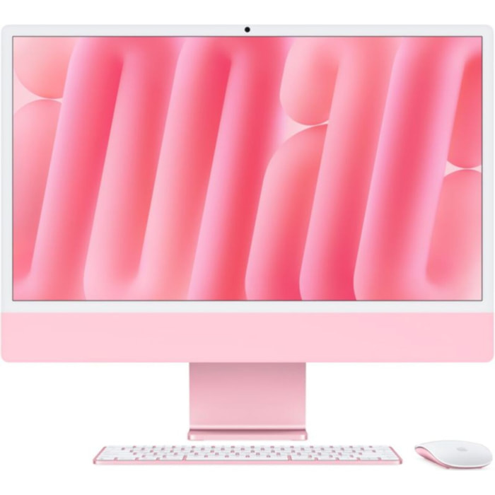 Ordinateur Apple IMAC 24" Ecran Retina 4,5K Puce M4 CPU 8 / GPU 8 coeurs Mémoire RAM 16Go Stockage 256Go SSD Rose