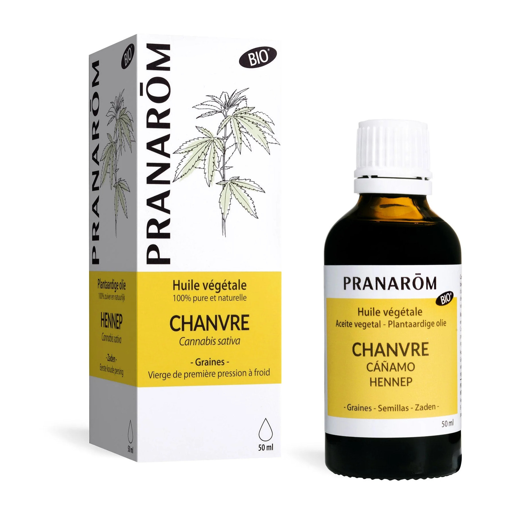 Pranarom - Huile Végétale de Chanvre - Bio - 50 ml