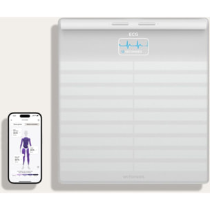 Pèse personne connecté WITHINGS Body Scan Blanche