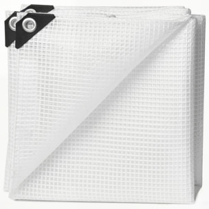 Bâche de protection blanche intérieur/extérieur 6x4m 140g/m²