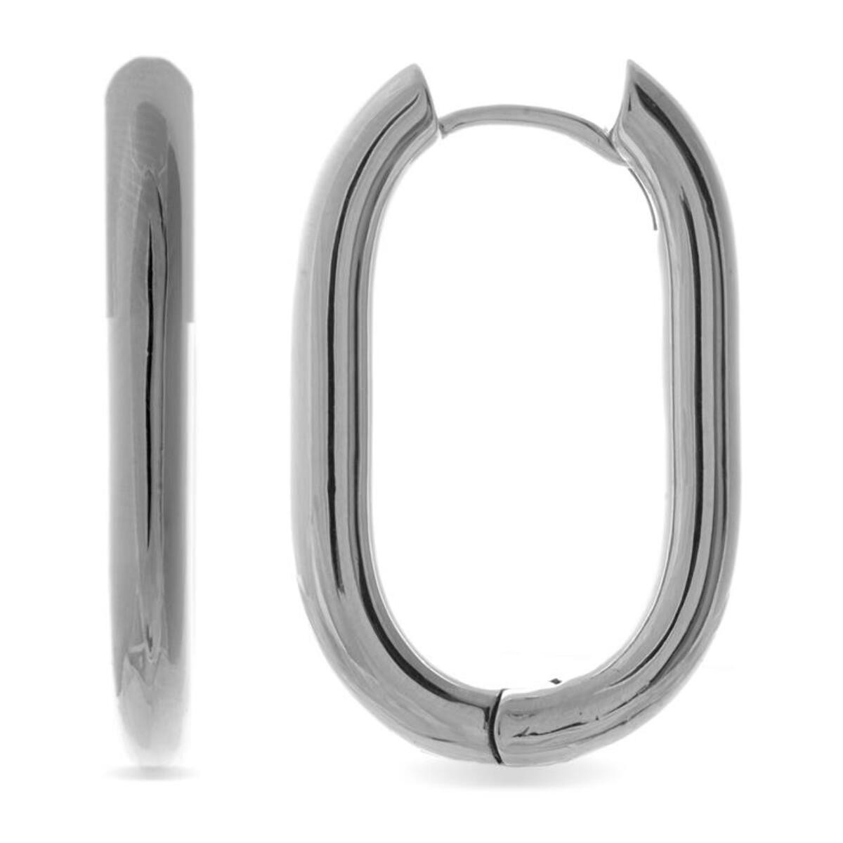 Pendientes Lux by Lux acabados en Rodio