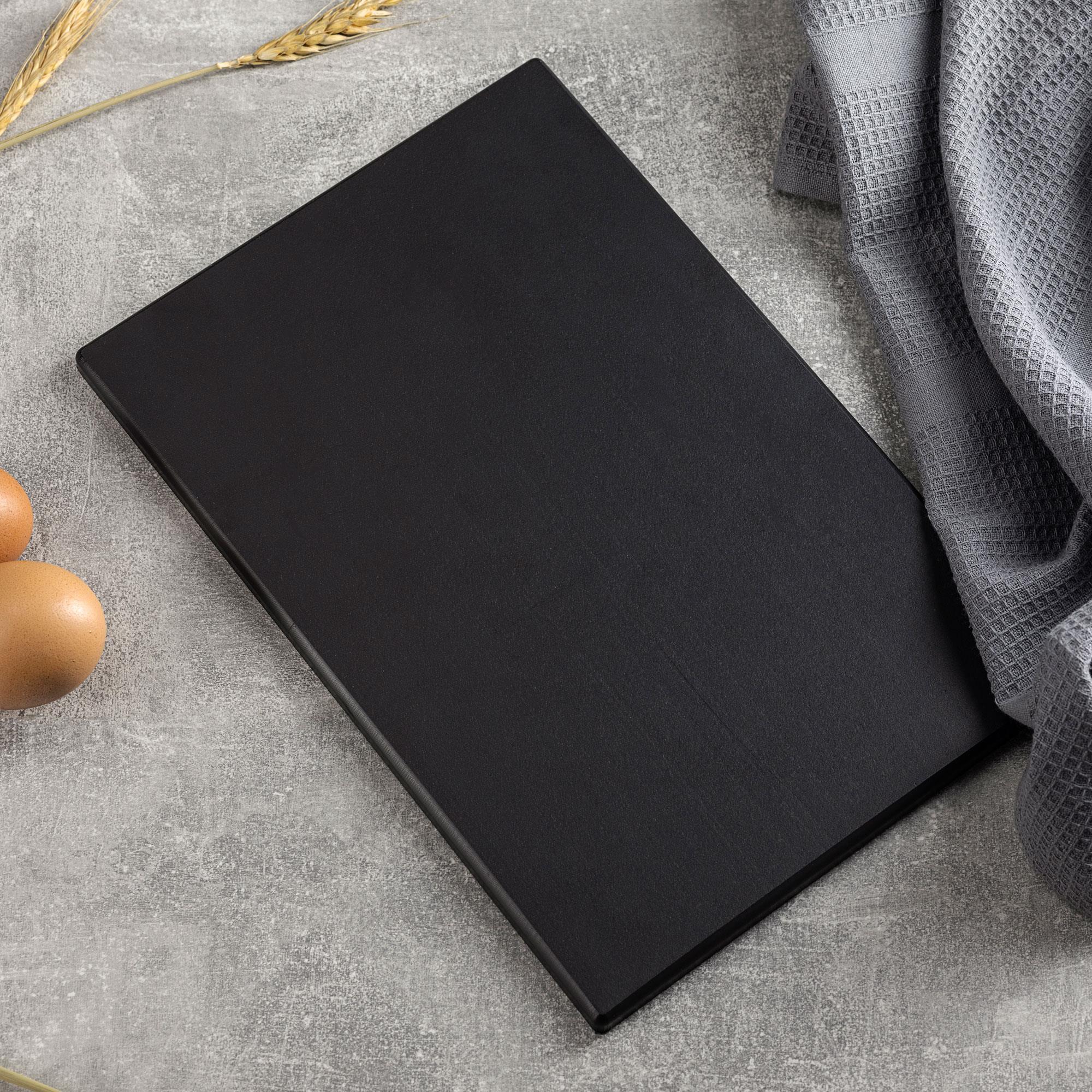tabla de corte negra 30x20cm en polietileno - resistente y duradera
