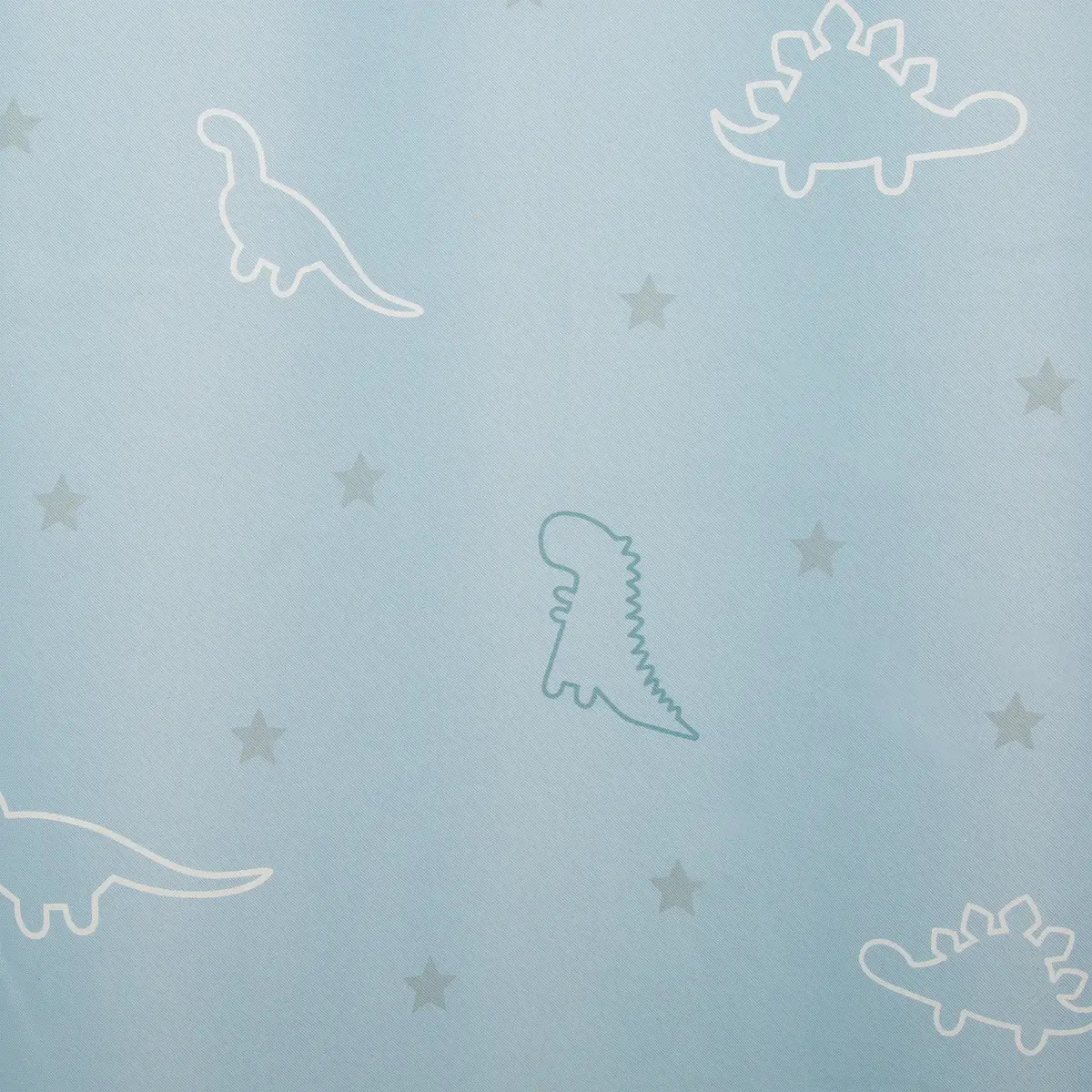 Rideau occultant enfant "Glow" dinosaure bleu clair 140x250cm