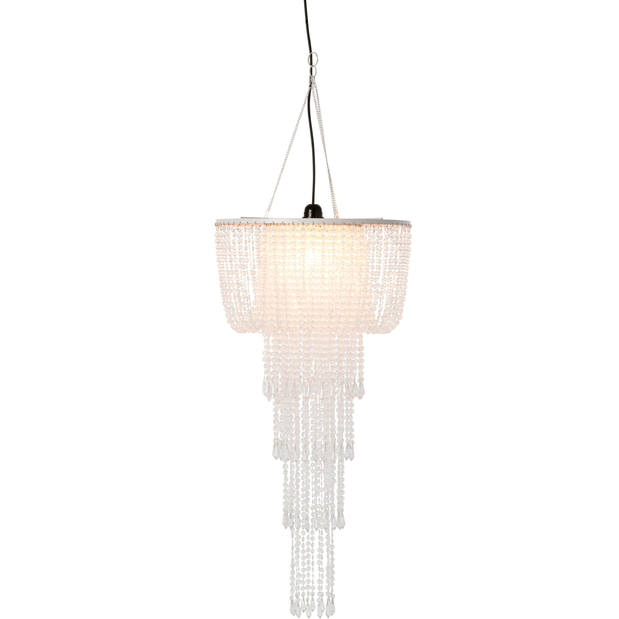 J-Line abat-jour chandelier perles - transparent - small