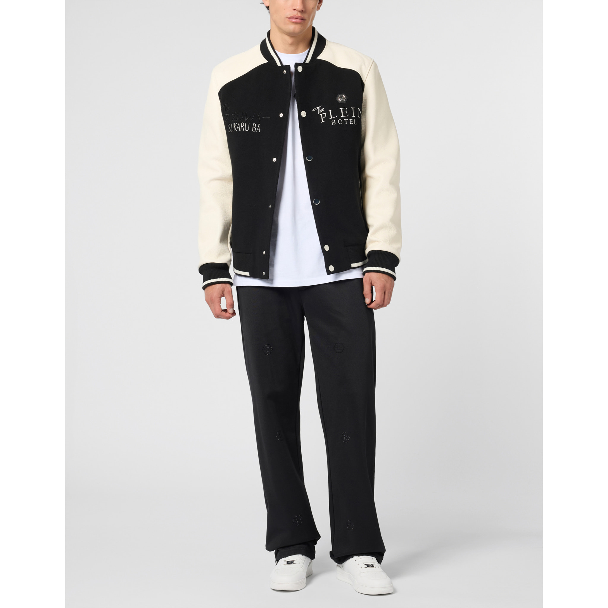PHILIPP PLEIN Tracksuit Trousers Monogram Stones Monogram