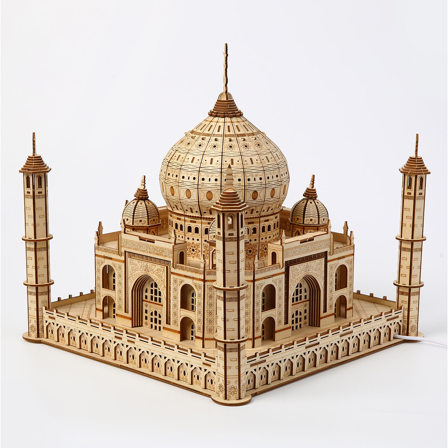 Modello in Legno 3D, design Taj Mahal. 388 pezzi.
