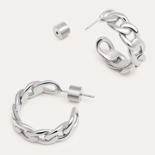 Orecchino Chunky Link in Acciaio