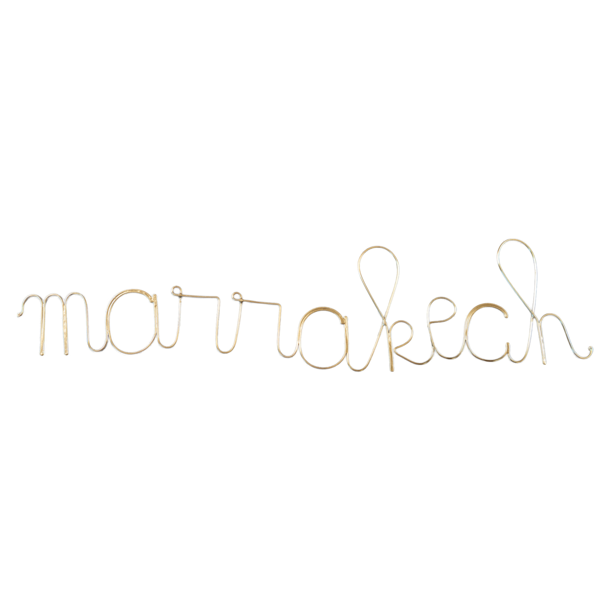 Mot fil de laiton 'Marrakech' - Doré Vieilli