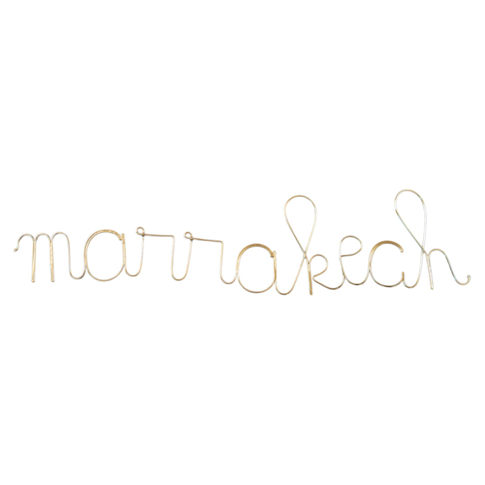 Mot fil de laiton 'Marrakech' - Doré Vieilli