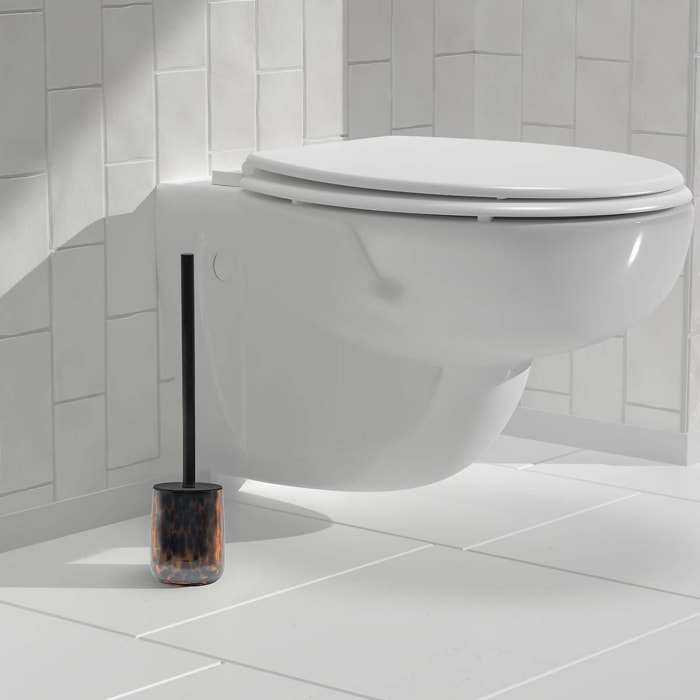 Brosse WC Dotty motif flammes