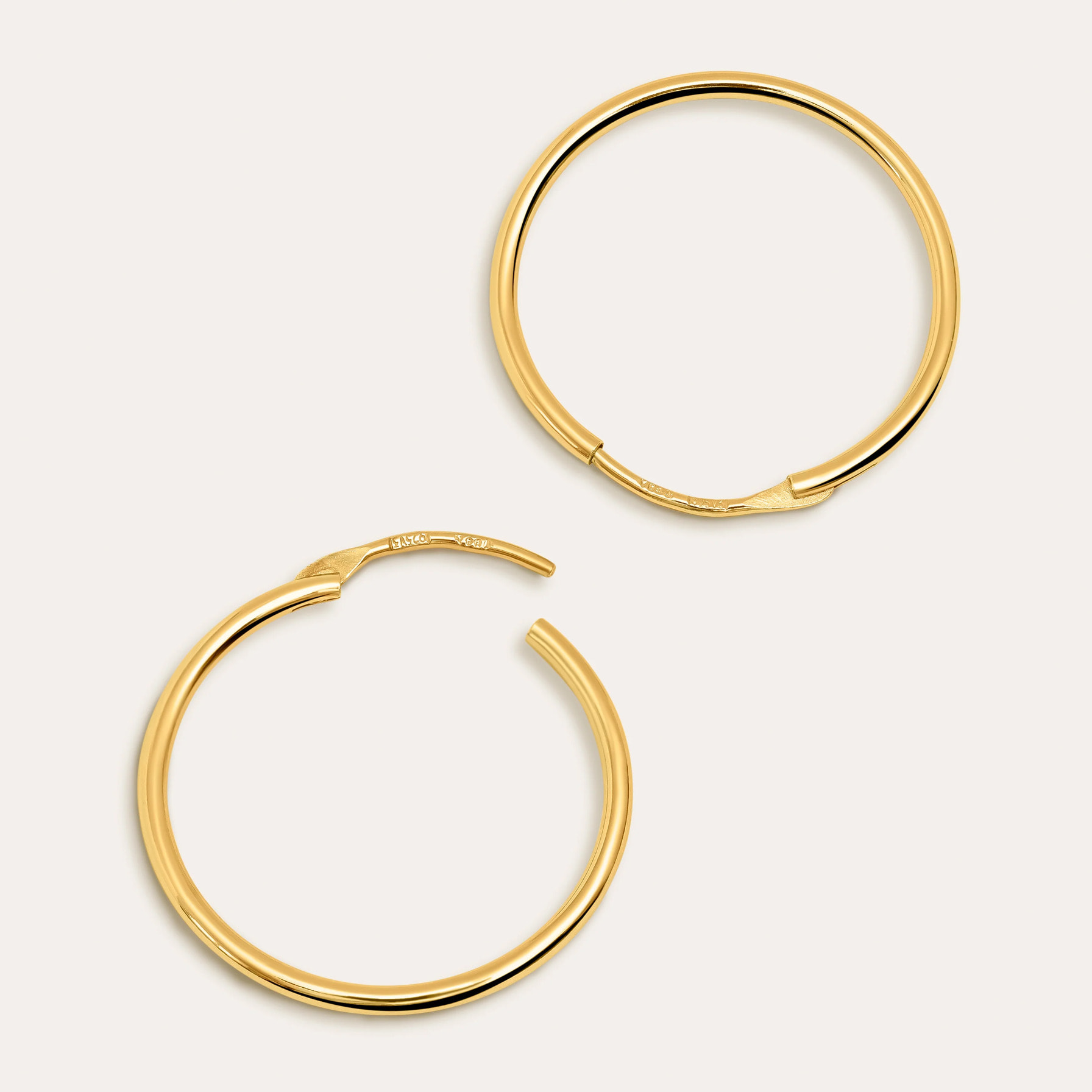 Pendientes Aro Ana M Plata Baño Oro
