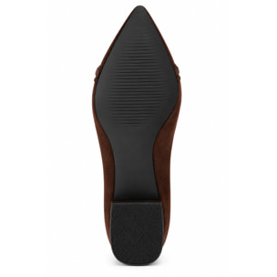 Decollete in simil camoscio - tacco 3,0 cm