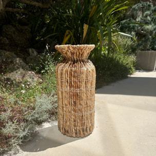 Jarre en fibre d'abaca h60cm LINA