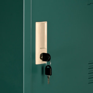Armadietto in metallo 5 ante verde 180X38X45