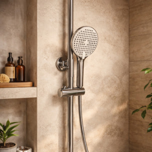 Columna de Ducha | Cromada | con Grifo | Monomando | Altura Ajustable | Alday