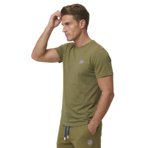 Camiseta de manga corta para hombre con lavado pastel