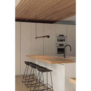 SCUBA LOUVER 1200 Lampe suspension noire 36W