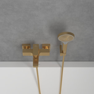 Mitigeur bain douche mécanique Architectura Square Or brossé