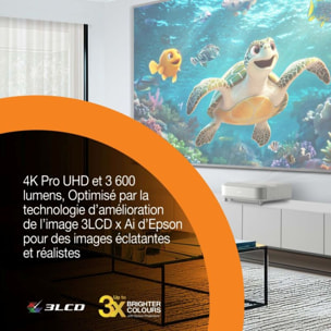 Vidéoprojecteur home cinéma EPSON EH-LS670W 4K PRO UHD, Google TV