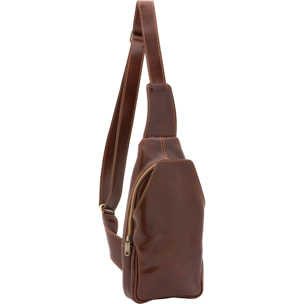 Marsupio da uomo in vera pelle - Modello Rhys Elite - 33.0 x 17.0 x 7.0 cm