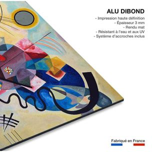 Tableau célèbre Kandinsky Jaune, Rouge, Bleu Tableau alu Dibond