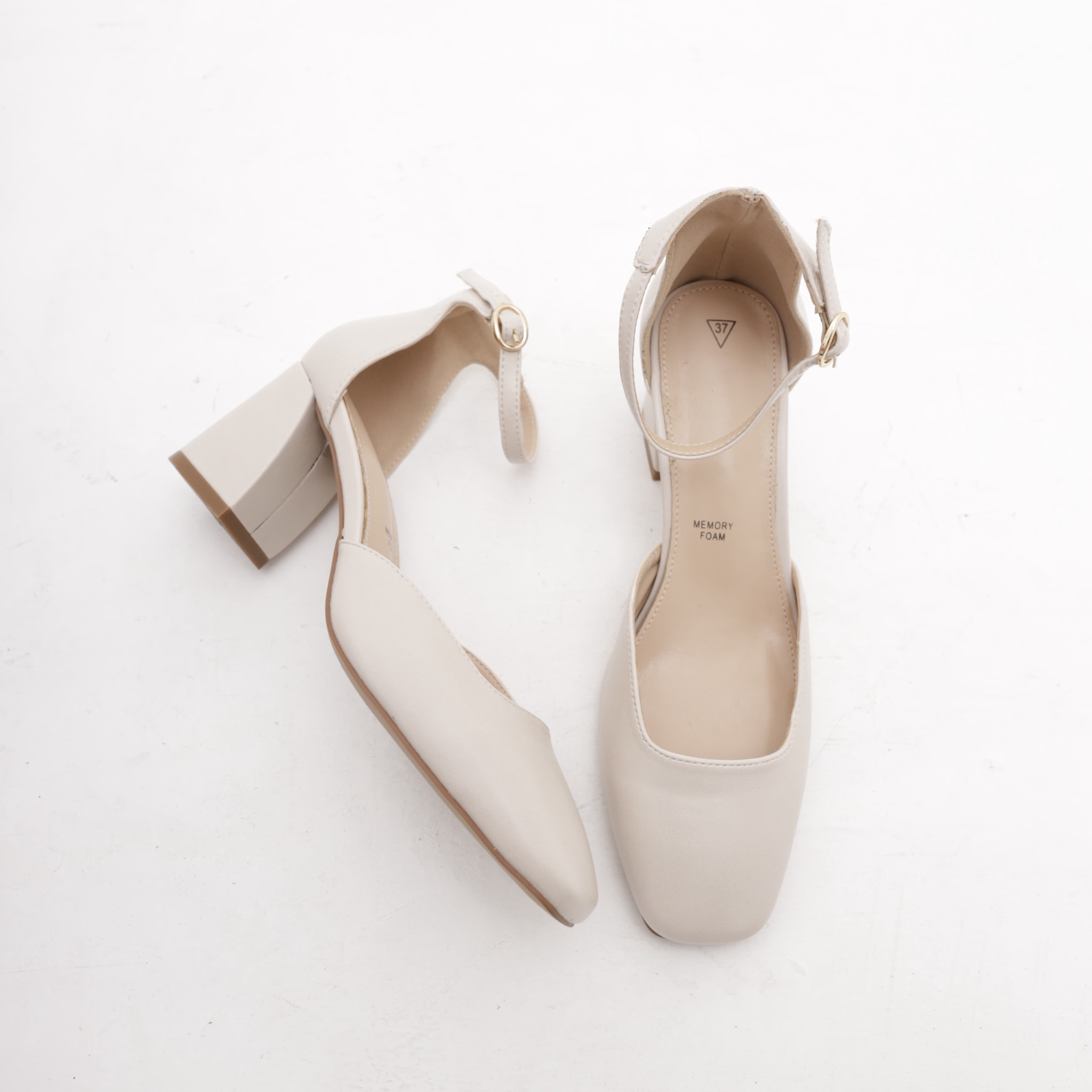 DECOLLETE' D'ORSAY QUADRATA CHOCOLA' PANNA