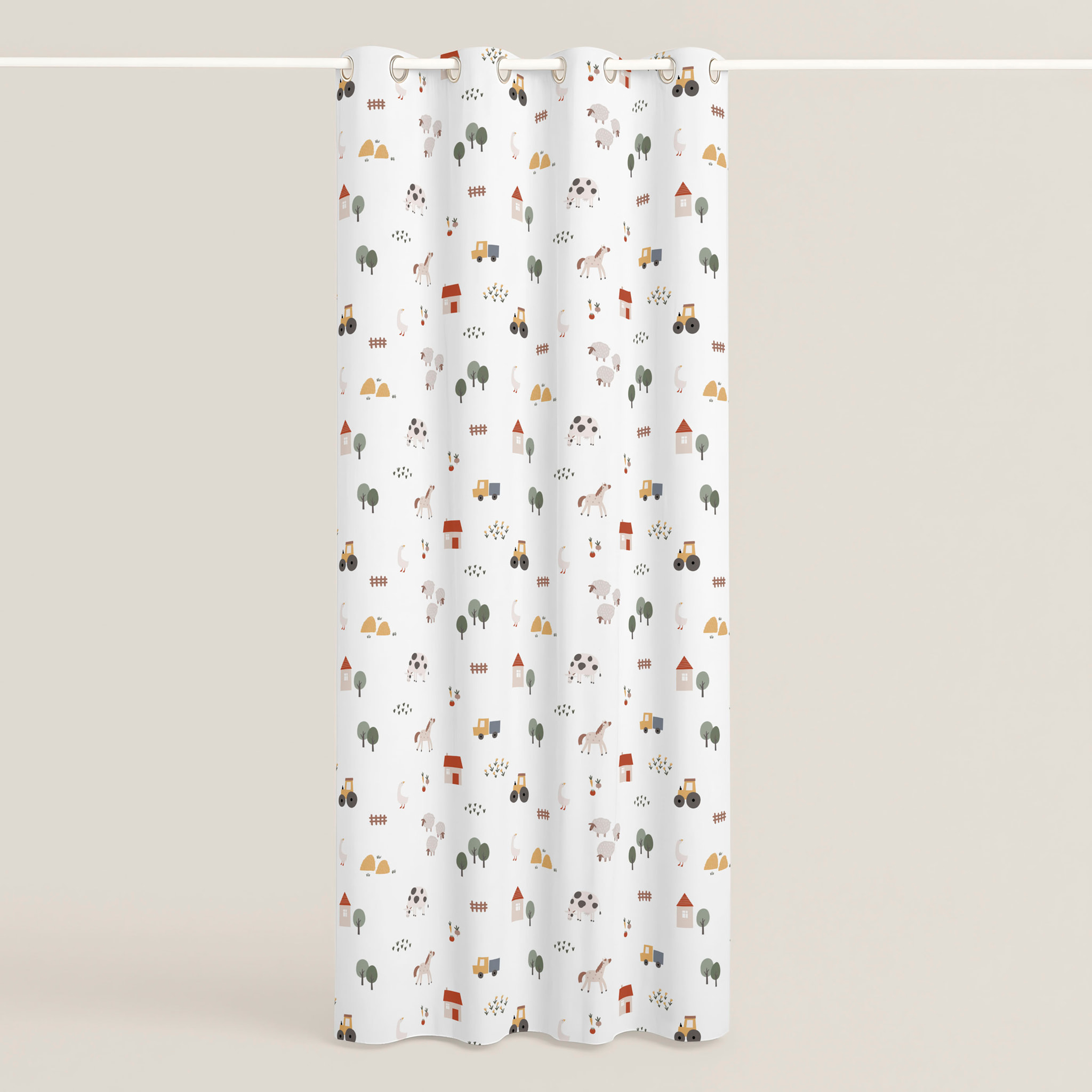 Cool Kids - Cortina Estampada - Con Ojales - 100% Algodón - Farm Life