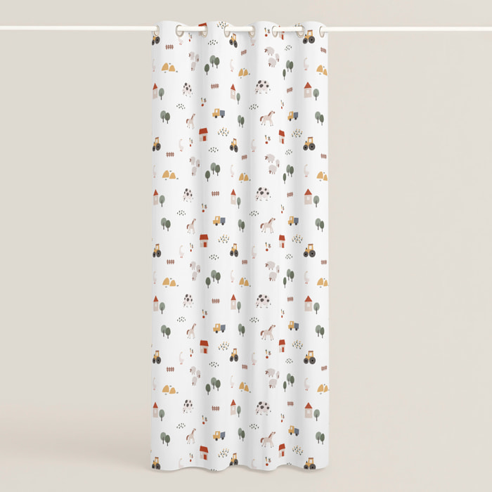 Cool Kids - Cortina Estampada - Con Ojales - 100% Algodón - Farm Life