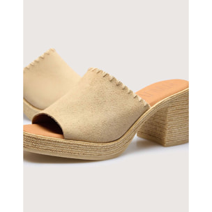 Sandalia Tacón Arena - Thyme