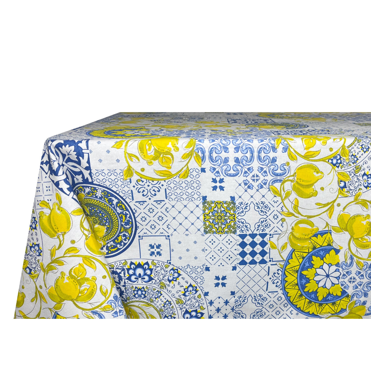 Tovaglia Cucina In 100% Cotone Made In Italy Disegno Positano 140x300