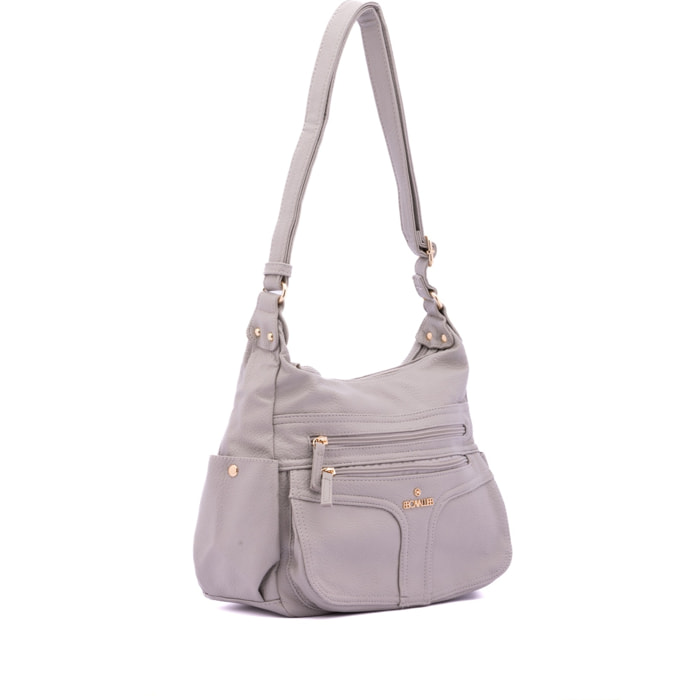 Borsa a spalla da donna - Modello False - Ecopelle - 33.0 x 25.0 x 14.0 cm