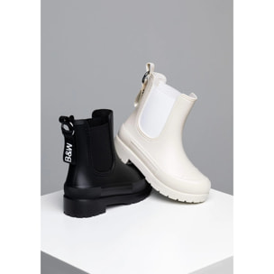 Botas de Agua Unisex Beige B&W
