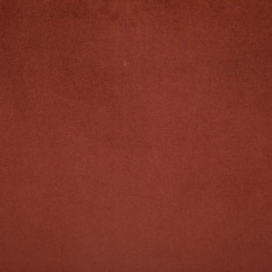 Fauteuil "Naova" velours rose terracotta