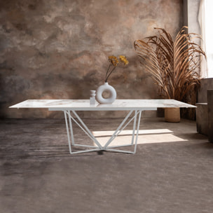 TOMASUCCI Table extensible SPINNE ONICE MARBRE