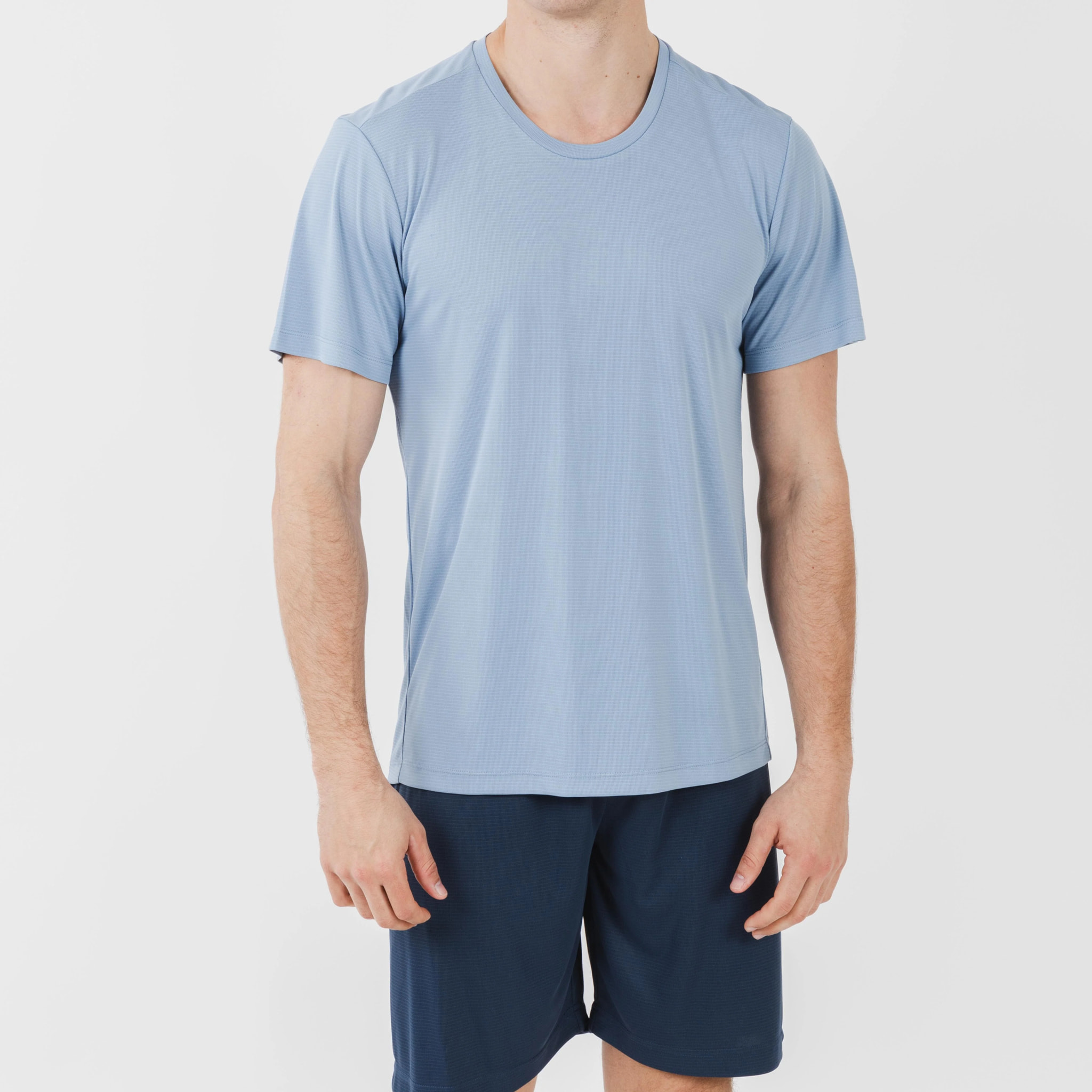 Conjunto deportivo corto tecnico hombre indigo marino