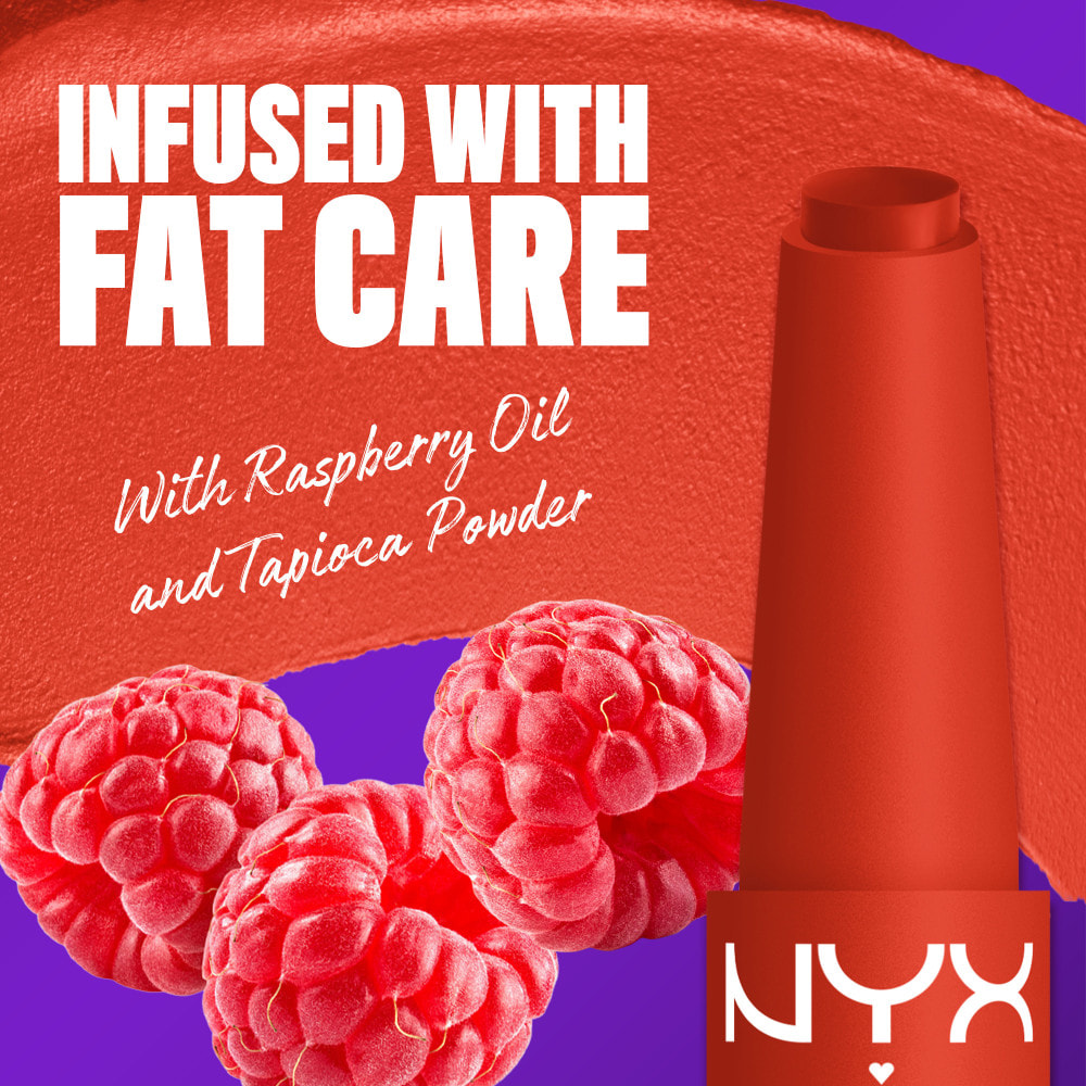 NYX Professional Makeup Fat Matte Rouge à Lèvres Mat Crémeux Comfy Caramel