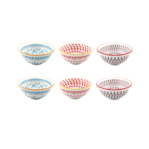 Lot de 6 bols médiums, KYOTO
