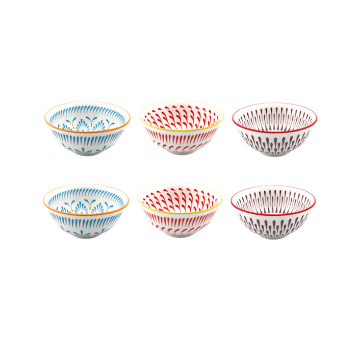 Lot de 6 bols médiums, KYOTO